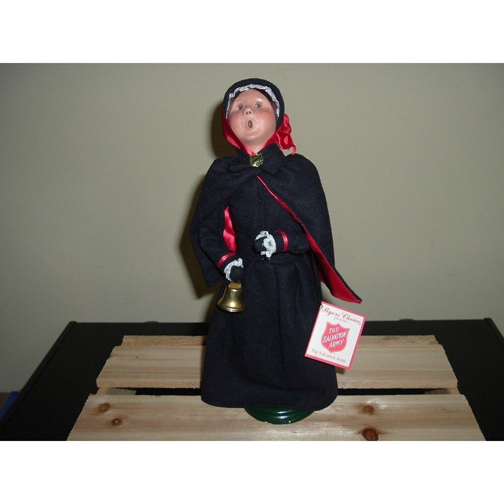 1992 Byers Choice The Carolers Salvation Army Woman Ringing Bell 13" Tall